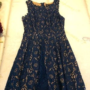 Blue floral dress